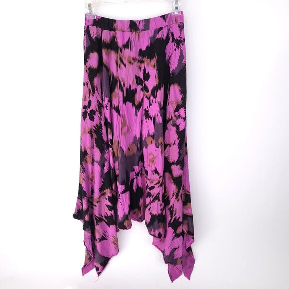 Vintage Plume & Thread Skirt Womens Size 2 Long Y2K Midi Pull On Boho Tie Dye - Picture 2 of 7